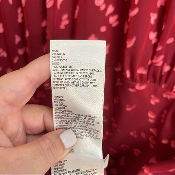 Whistles Falling Leaves Silk Dress NWT - Picture 11 of 15